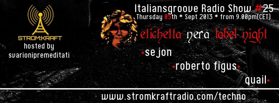 Sejon Mix on Strom:kraft Radio, Techno Channel